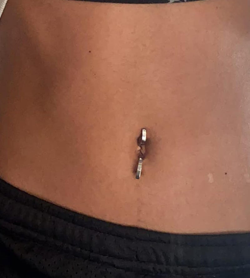 QWALIT Belly Rings - Short Bar Belly Button Rings in Surgical Steel with Opal Stones - 6mm & 10mm - Image 5